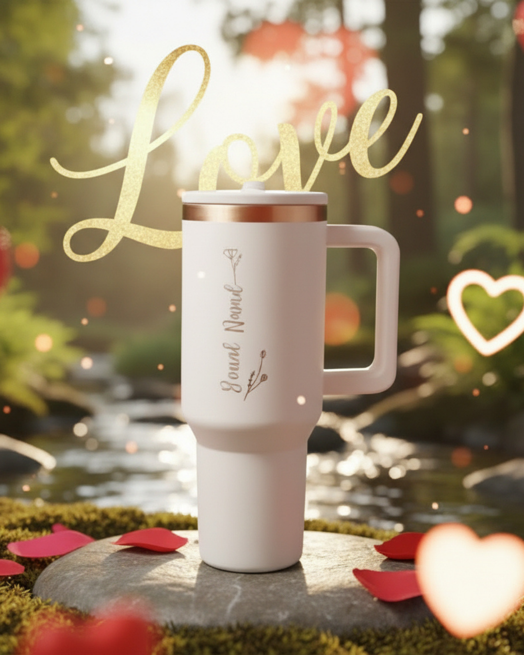 VALUENCIO | İsim Baskılı Premium Kulplu Kapaklı Çelik Termos Bardak