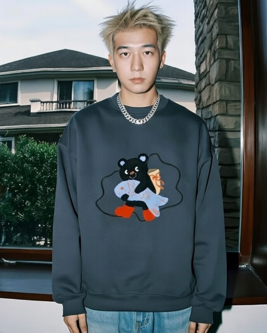 VALUENCIO | DESENLİ COUPLE ERKEK SWEATSHİRT